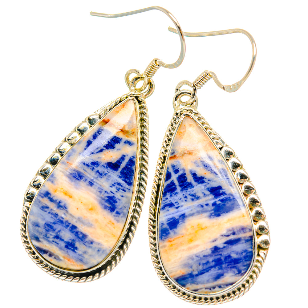 Sodalite Earrings handcrafted by Anasilvercos - EARR428687 - Photo 2