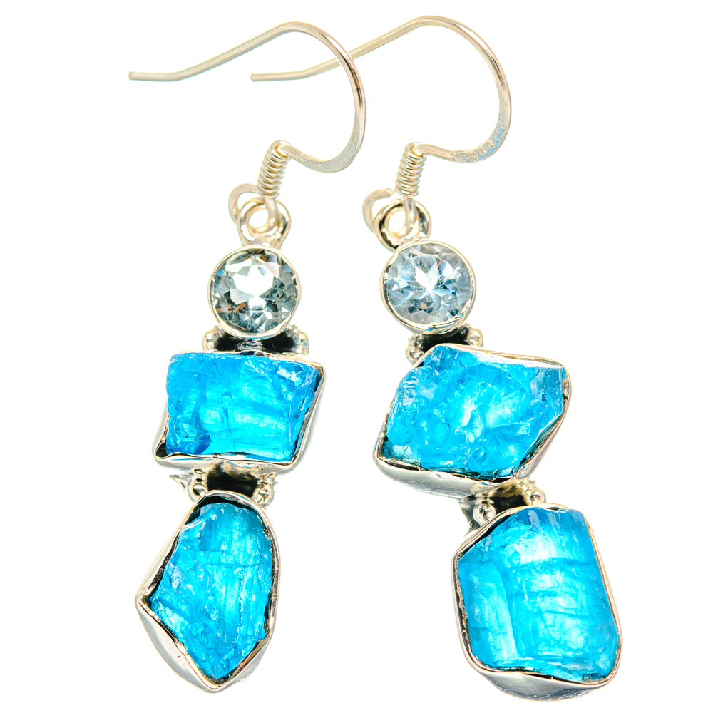 Apatite Earrings handcrafted by Anasilvercos - EARR428691 - Photo 2