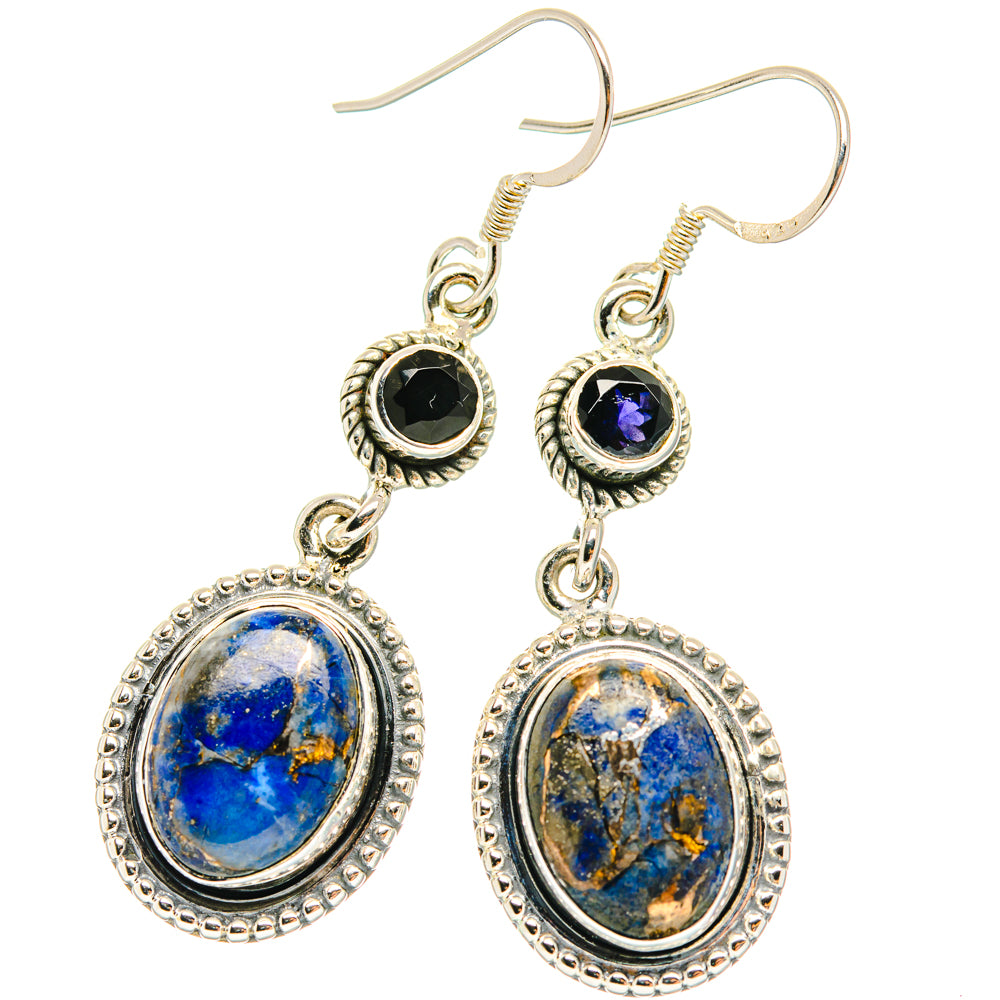 Lapis Lazuli Earrings handcrafted by Anasilvercos - EARR428693 - Photo 2