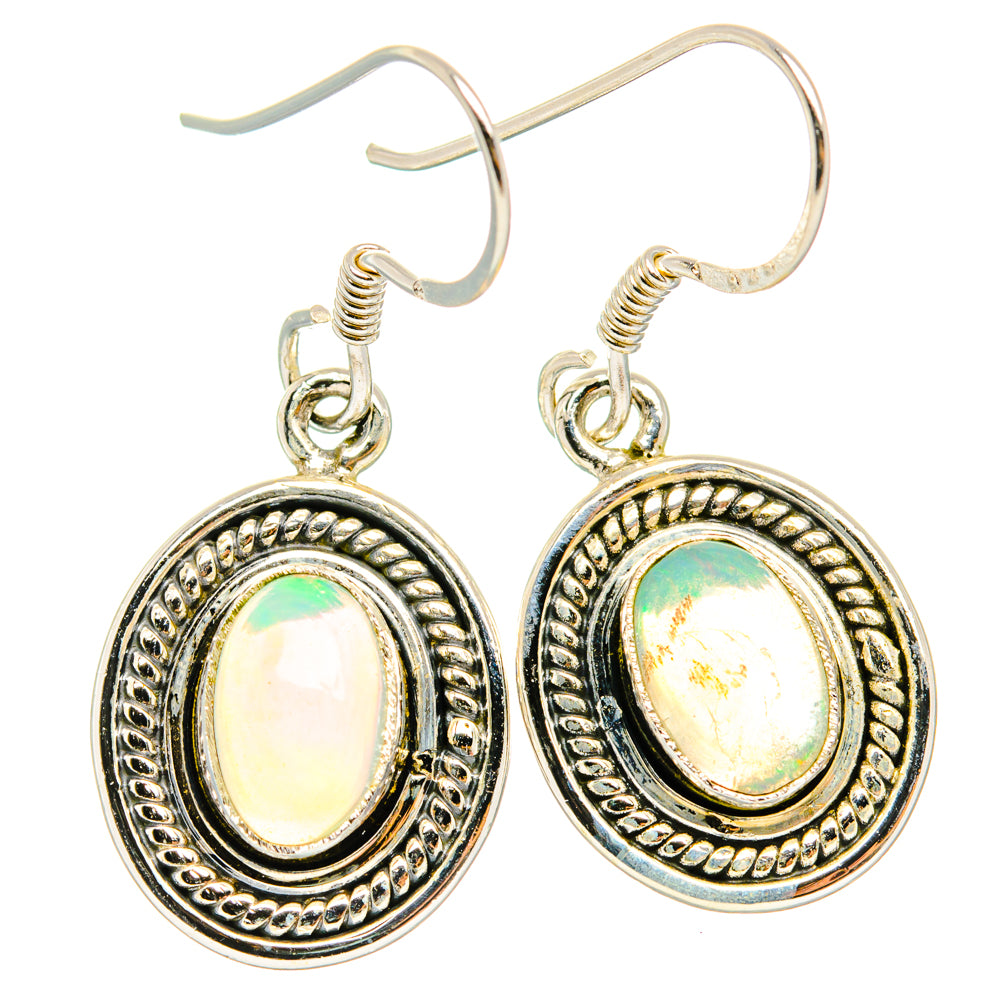 Ethiopian Opal Earrings handcrafted by Anasilvercos - EARR428698 - Photo 2