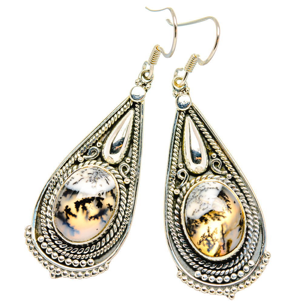 Dendritic Opal Earrings handcrafted by Anasilvercos - EARR428700 - Photo 2