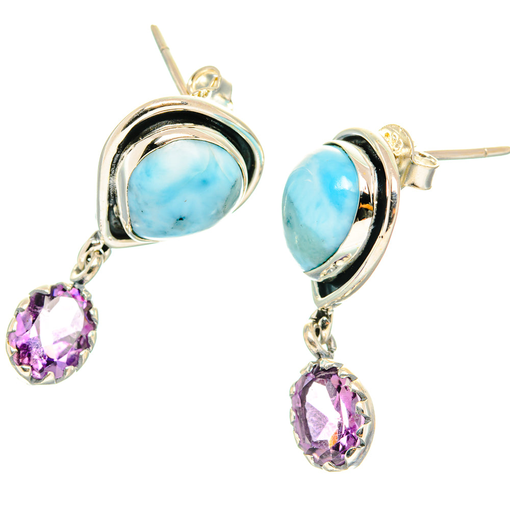 Larimar Earrings handcrafted by Anasilvercos - EARR428716 - Photo 2