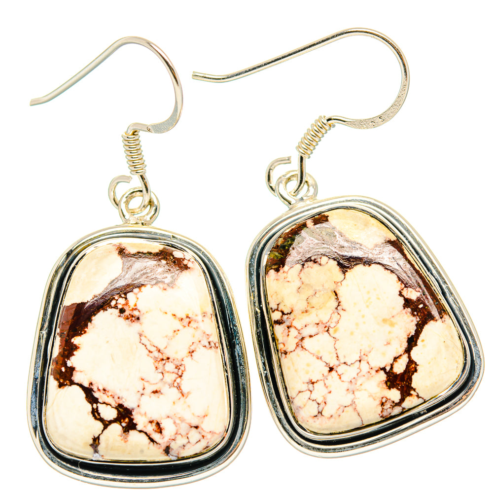 Wild Horse Jasper Earrings handcrafted by Anasilvercos - EARR428718 - Photo 2