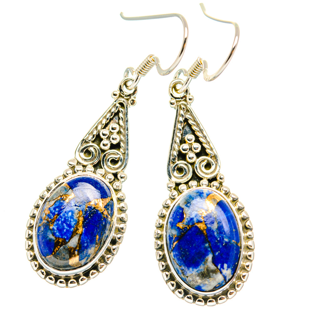 Lapis Lazuli Earrings handcrafted by Anasilvercos - EARR428722 - Photo 2