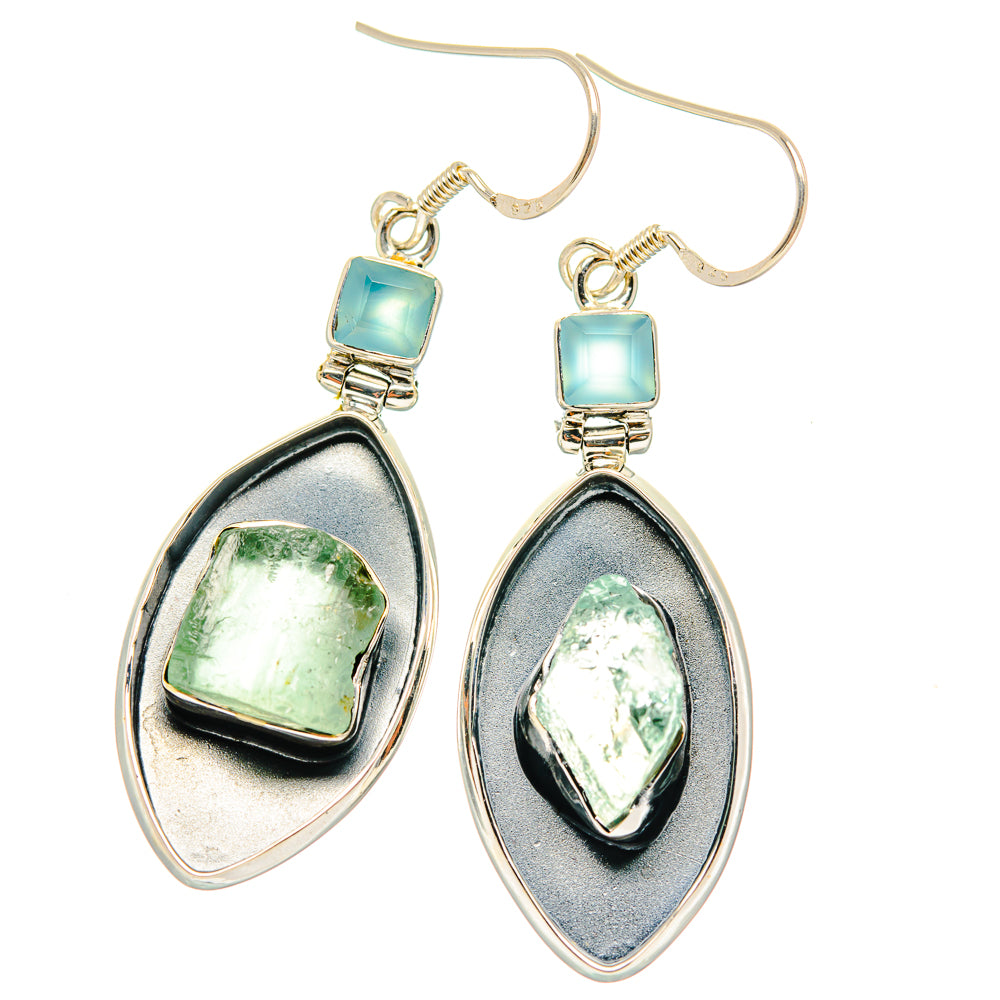 Aquamarine Earrings handcrafted by Anasilvercos - EARR428736 - Photo 2