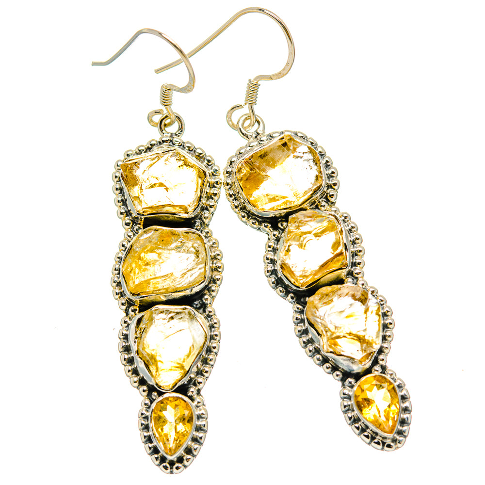 Citrine Earrings handcrafted by Anasilvercos - EARR428738 - Photo 2