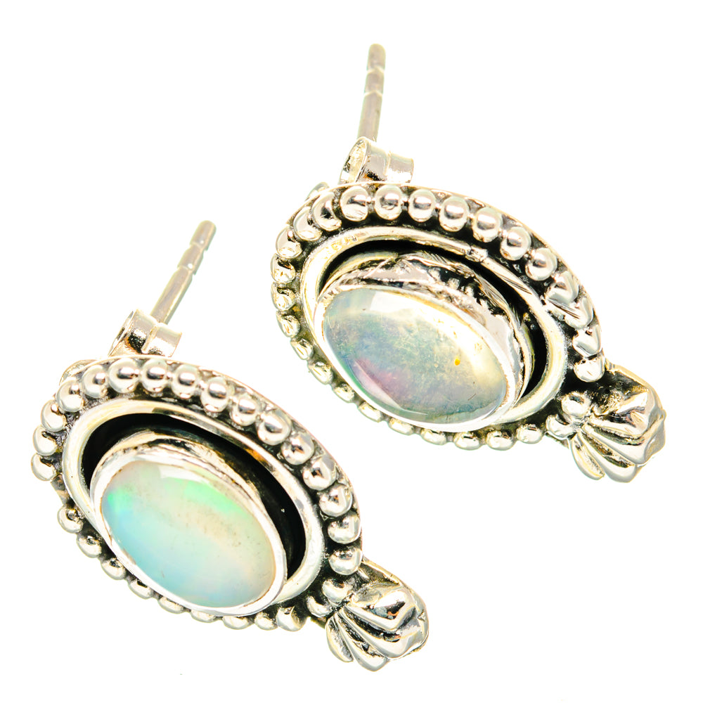 Ethiopian Opal Earrings handcrafted by Anasilvercos - EARR428748 - Photo 2