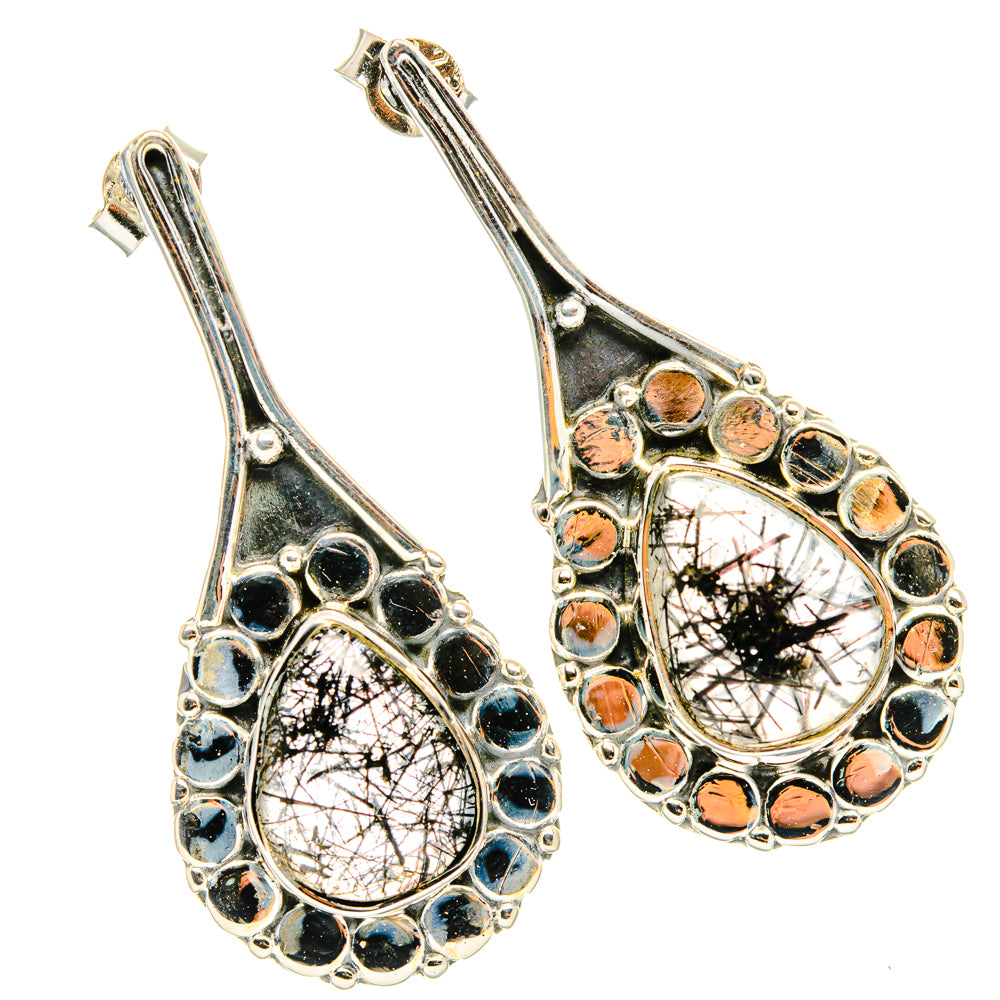 Tourmalinated Quartz Earrings handcrafted by Anasilvercos - EARR428749 - Photo 2