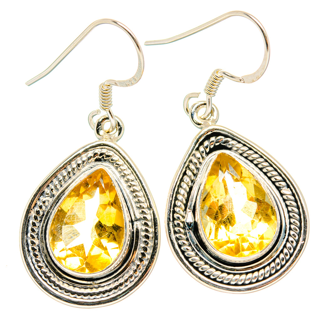 Citrine Earrings handcrafted by Anasilvercos - EARR428754 - Photo 2