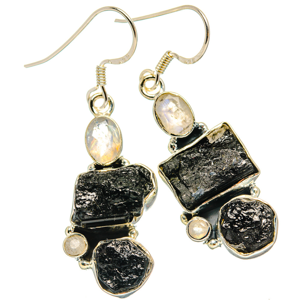 Black Tourmaline Earrings handcrafted by Anasilvercos - EARR428755 - Photo 2