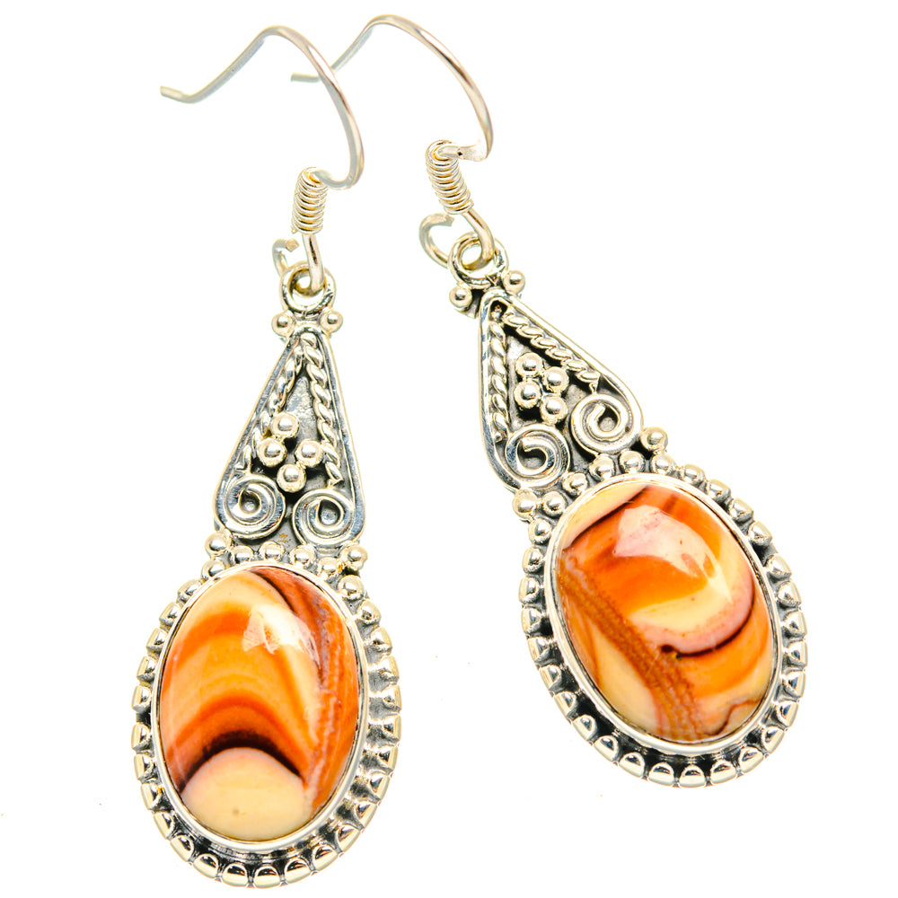 Mookaite Earrings handcrafted by Anasilvercos - EARR428765 - Photo 2