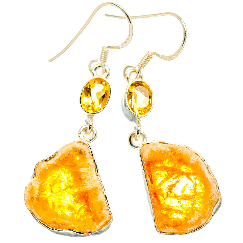 Citrine Earrings handcrafted by Anasilvercos - EARR428776 - Photo 2