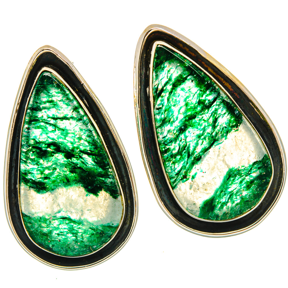 Green Aventurine Earrings handcrafted by Anasilvercos - EARR428789 - Photo 2