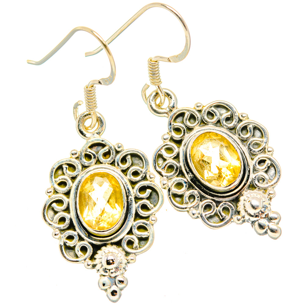 Citrine Earrings handcrafted by Anasilvercos - EARR428794 - Photo 2