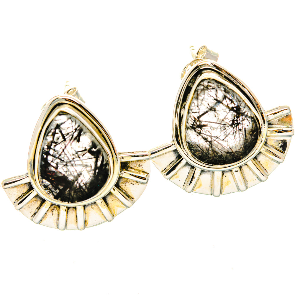 Tourmalinated Quartz Earrings handcrafted by Anasilvercos - EARR428803 - Photo 2