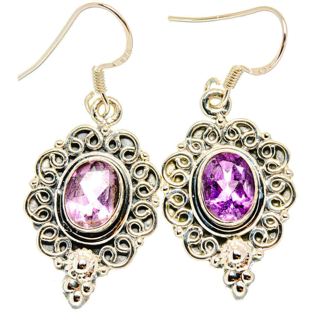Amethyst Earrings handcrafted by Anasilvercos - EARR428804 - Photo 2