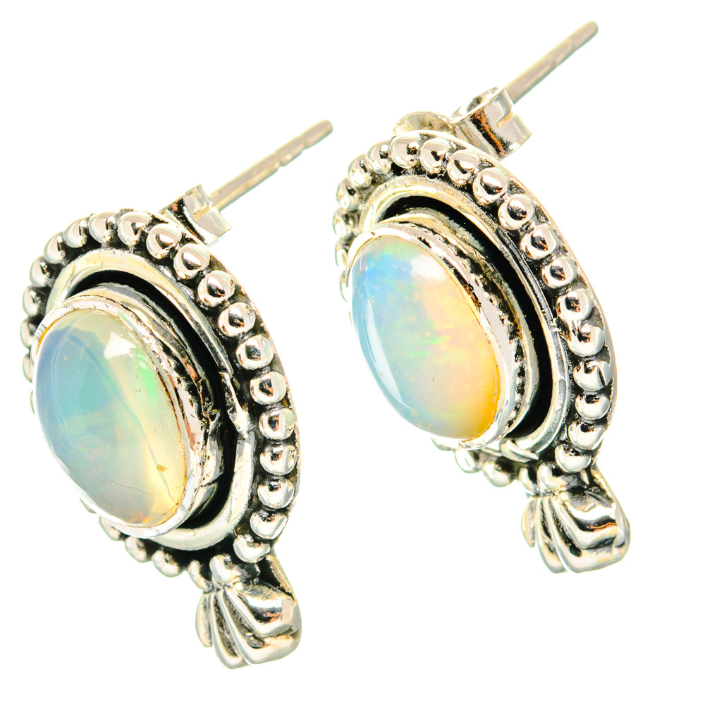 Ethiopian Opal Earrings handcrafted by Anasilvercos - EARR428808 - Photo 2