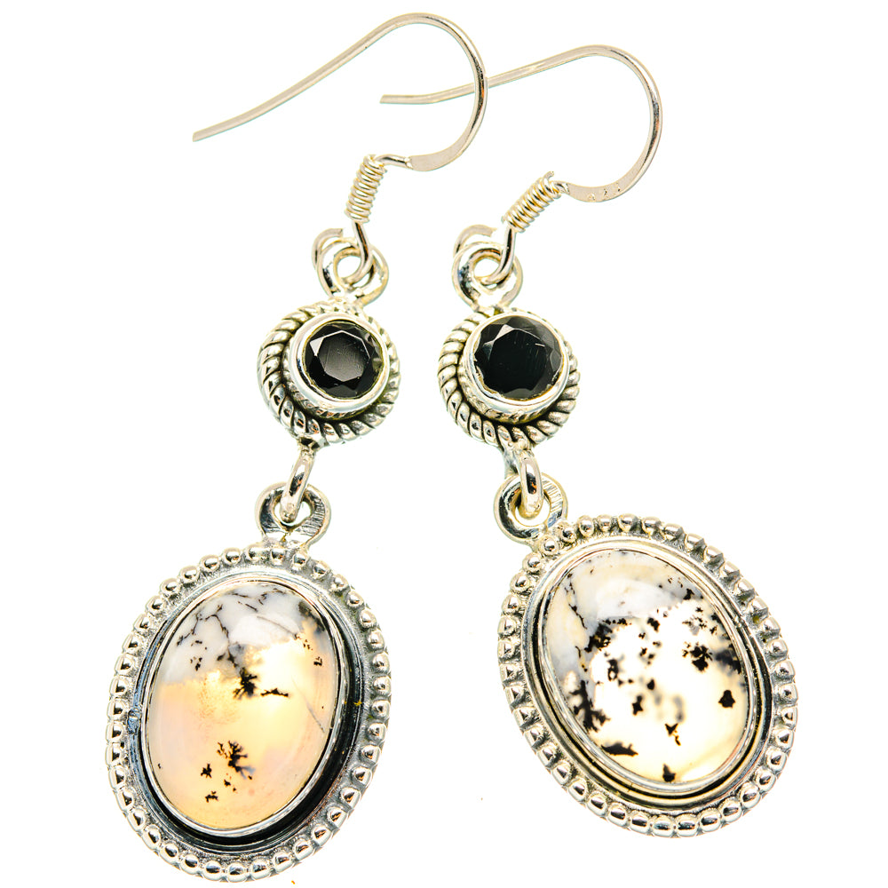Dendritic Opal Earrings handcrafted by Anasilvercos - EARR428830 - Photo 2