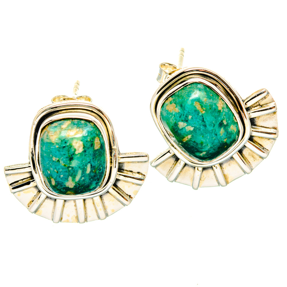 Amazonite Earrings handcrafted by Anasilvercos - EARR428834 - Photo 2