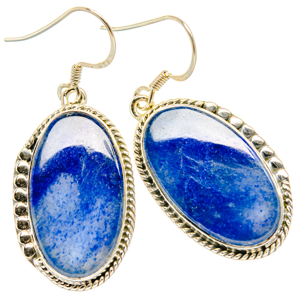 Sodalite Earrings handcrafted by Anasilvercos - EARR428838 - Photo 2