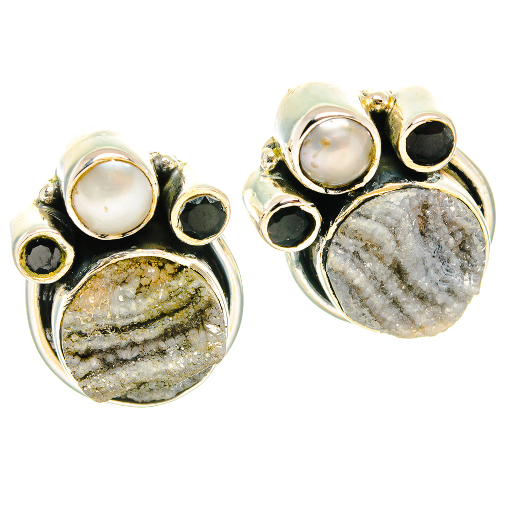Desert Druzy Earrings handcrafted by Anasilvercos - EARR428860 - Photo 2