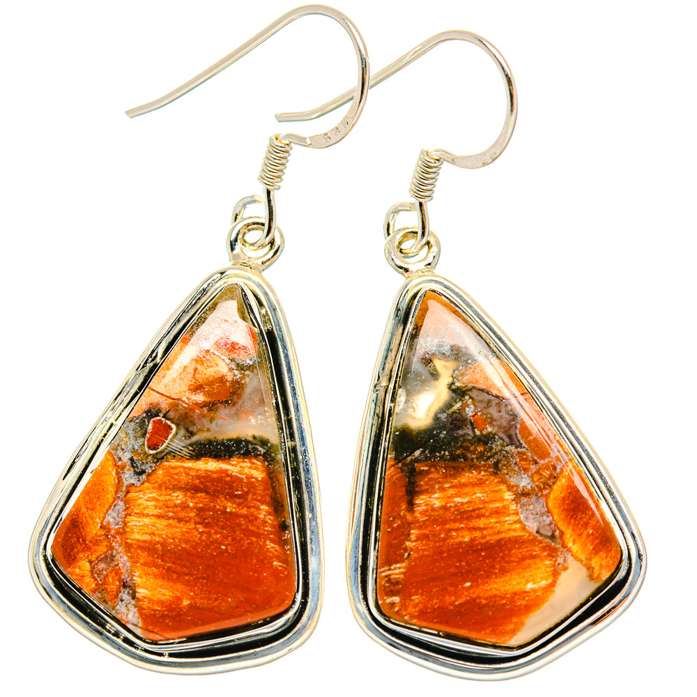 Butterfly Jasper Earrings handcrafted by Anasilvercos - EARR428865 - Photo 2