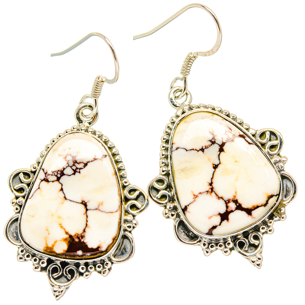Wild Horse Jasper Earrings handcrafted by Anasilvercos - EARR428867 - Photo 2