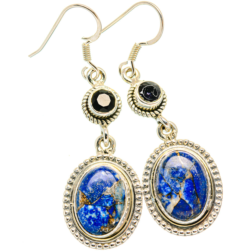 Lapis Lazuli Earrings handcrafted by Anasilvercos - EARR428869 - Photo 2