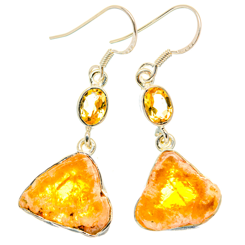 Citrine Earrings handcrafted by Anasilvercos - EARR428875 - Photo 2