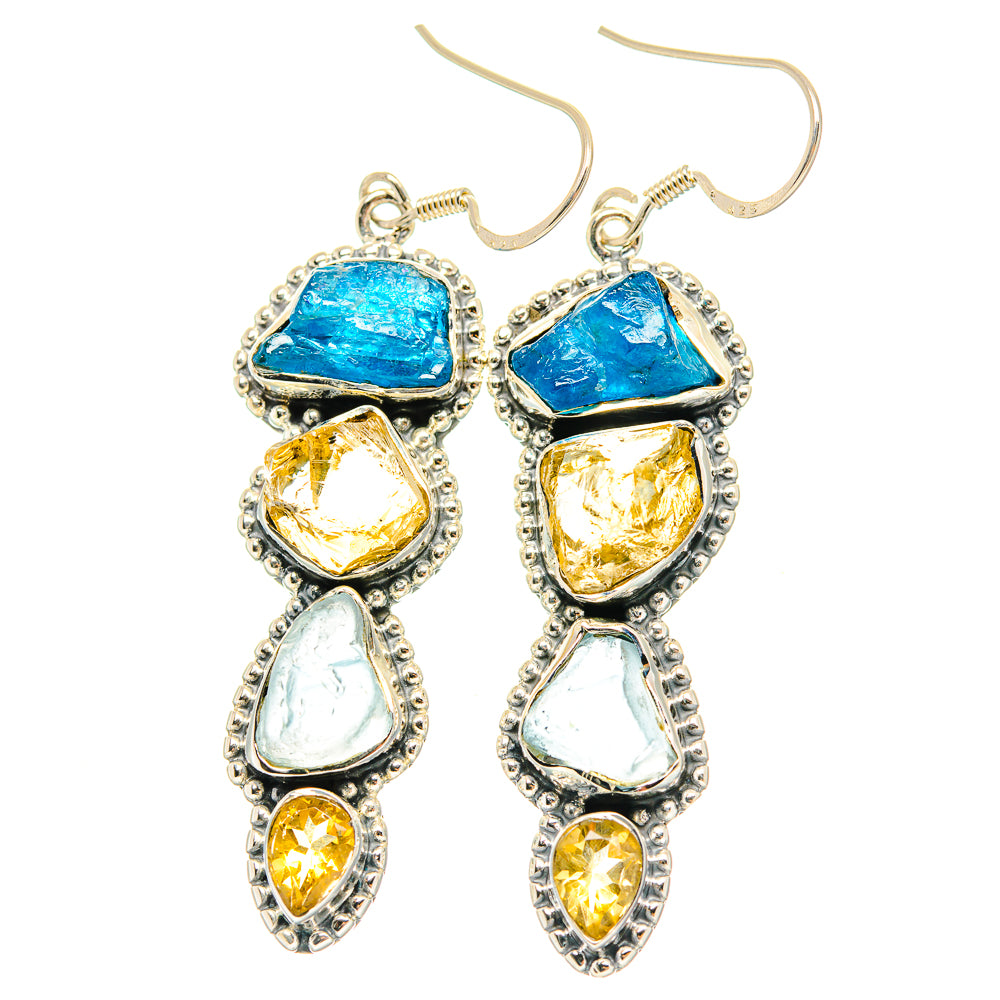Apatite Earrings handcrafted by Anasilvercos - EARR428886 - Photo 2