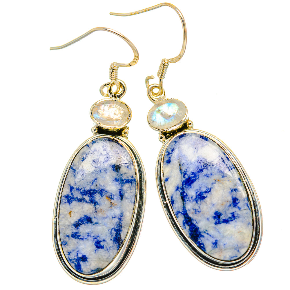 Sodalite Earrings handcrafted by Anasilvercos - EARR428888 - Photo 2