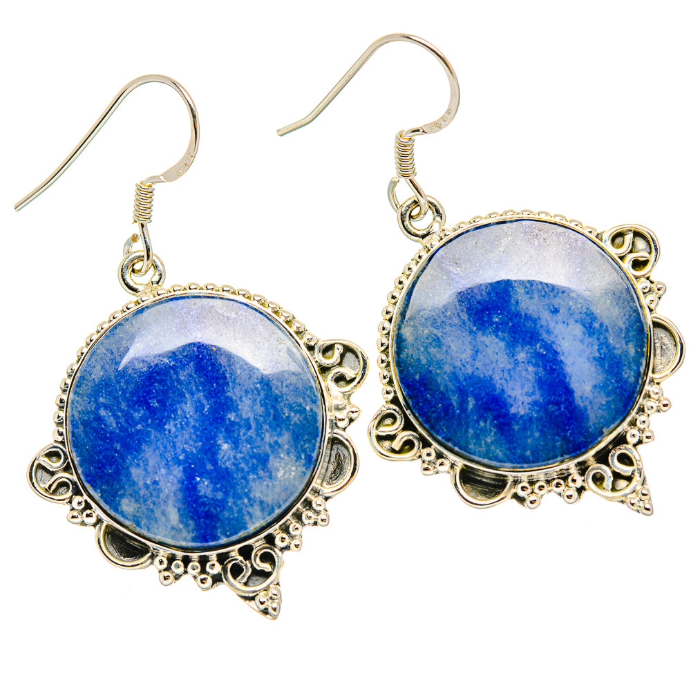 Sodalite Earrings handcrafted by Anasilvercos - EARR428889 - Photo 2