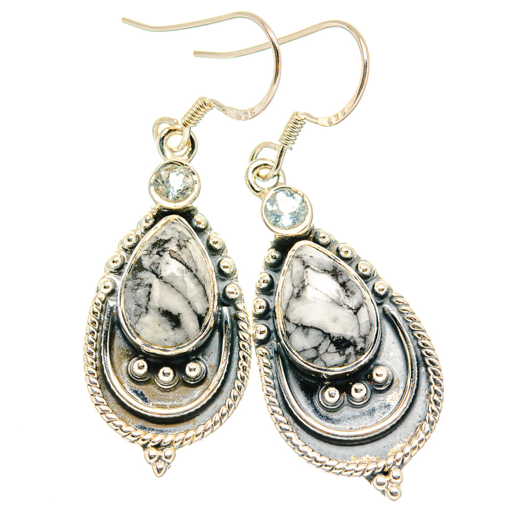 Pinolith Jasper Earrings handcrafted by Anasilvercos - EARR428913 - Photo 2