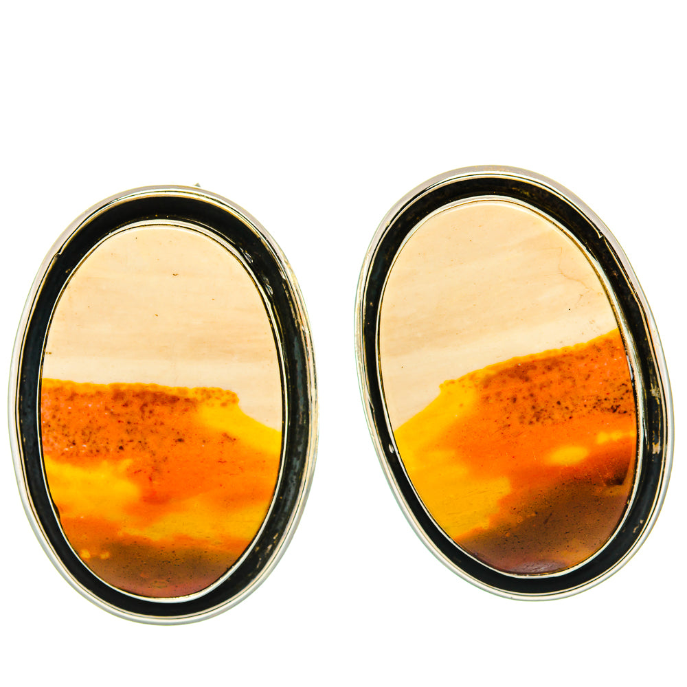 Mookaite Earrings handcrafted by Anasilvercos - EARR428915 - Photo 2