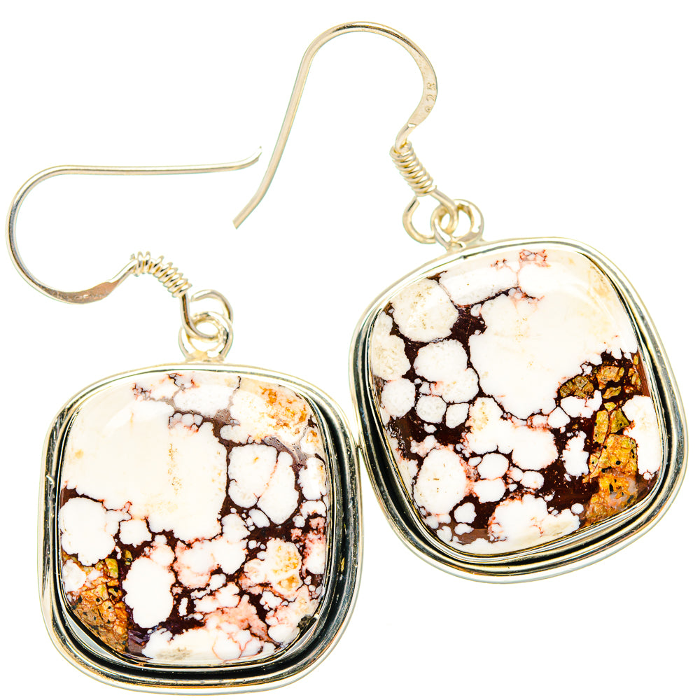 Wild Horse Jasper Earrings handcrafted by Anasilvercos - EARR428922 - Photo 2