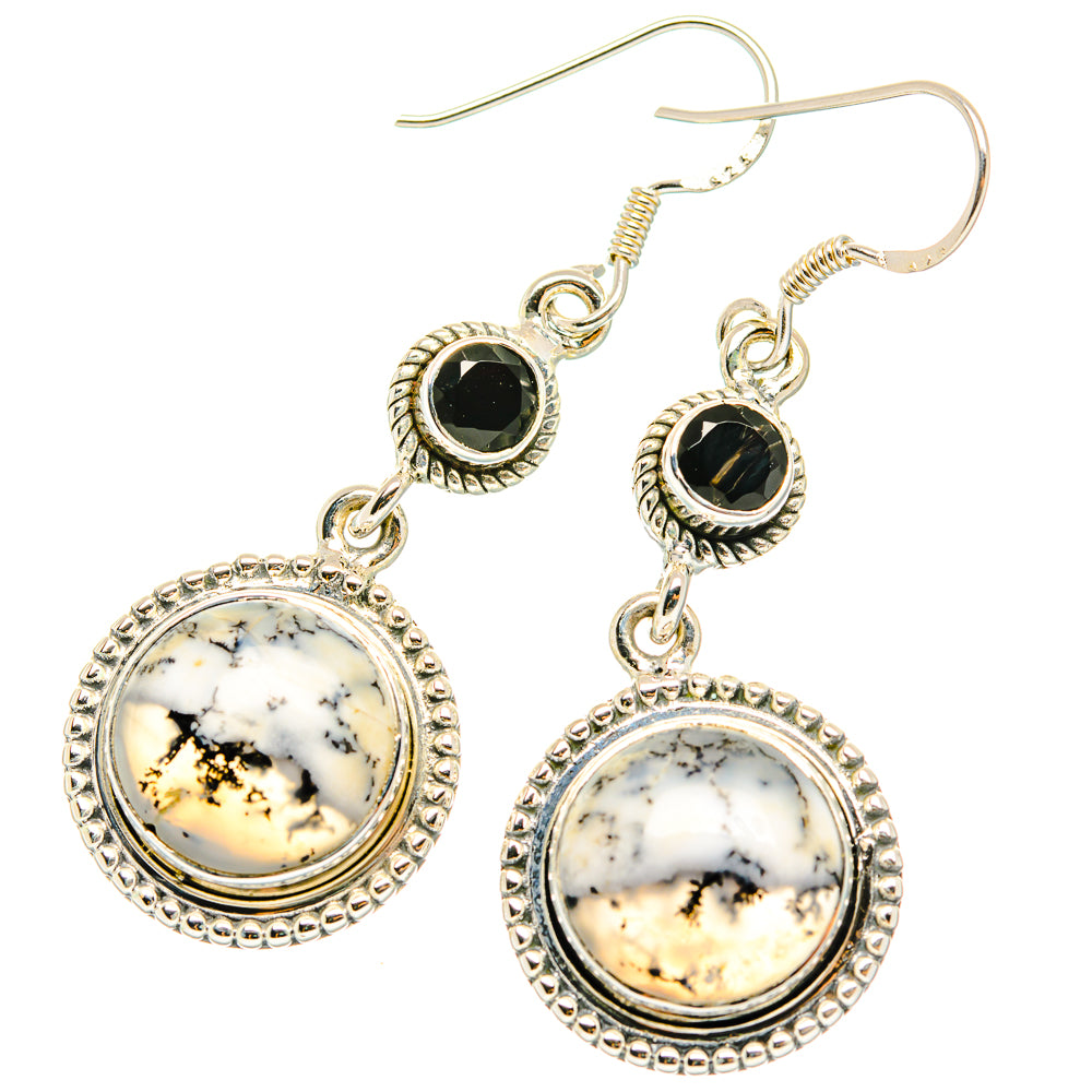 Dendritic Opal Earrings handcrafted by Anasilvercos - EARR428924 - Photo 2