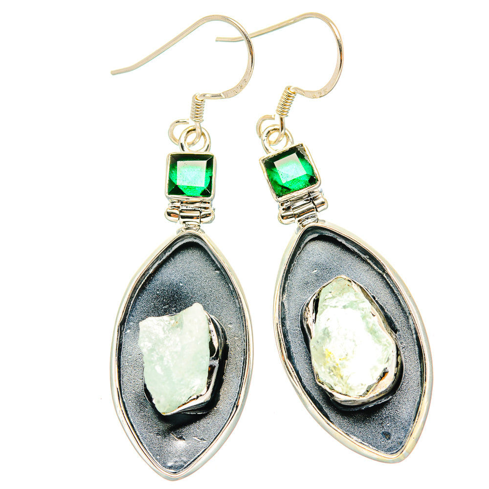 Aquamarine Earrings handcrafted by Anasilvercos - EARR428936 - Photo 2