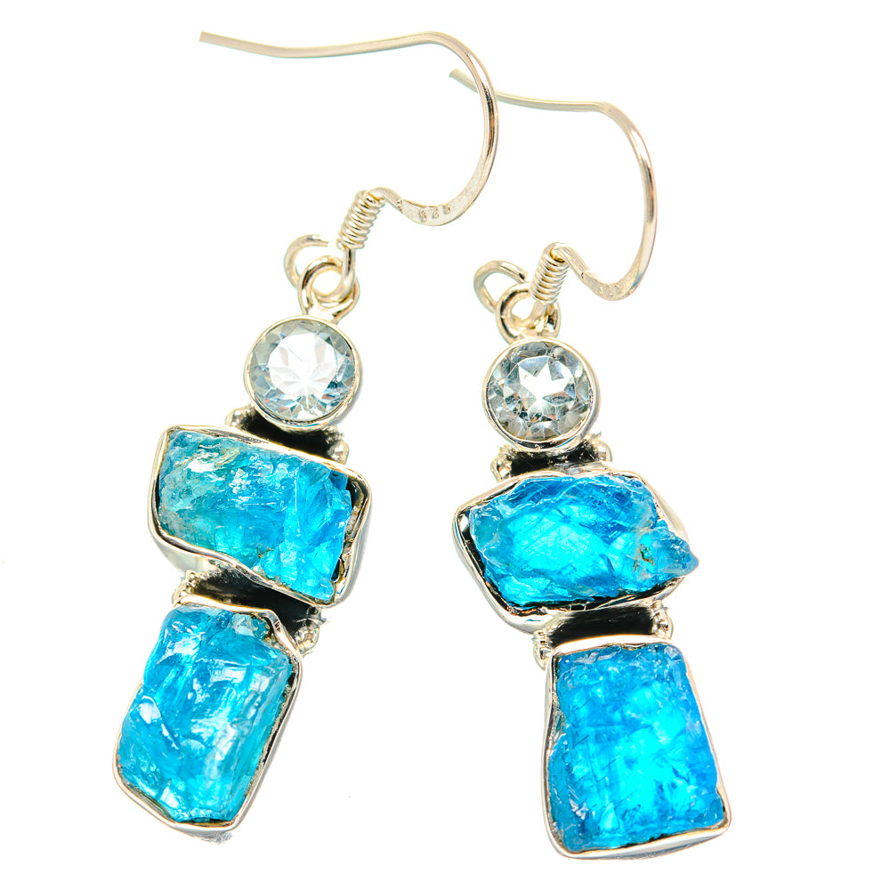 Apatite Earrings handcrafted by Anasilvercos - EARR428937 - Photo 2