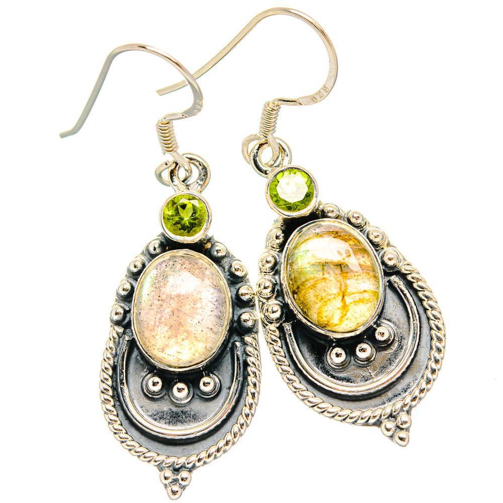 Labradorite Earrings handcrafted by Anasilvercos - EARR428946 - Photo 2