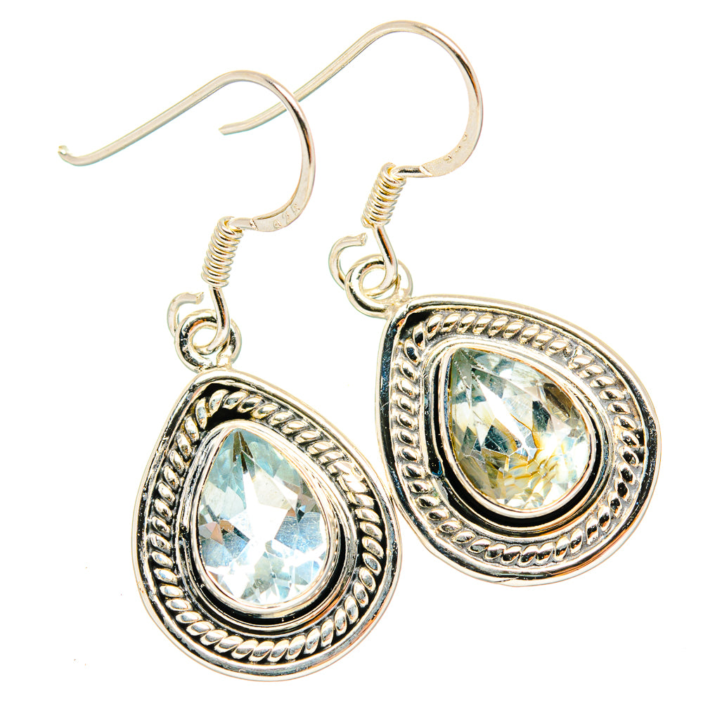 Blue Topaz Earrings handcrafted by Anasilvercos - EARR428954 - Photo 2