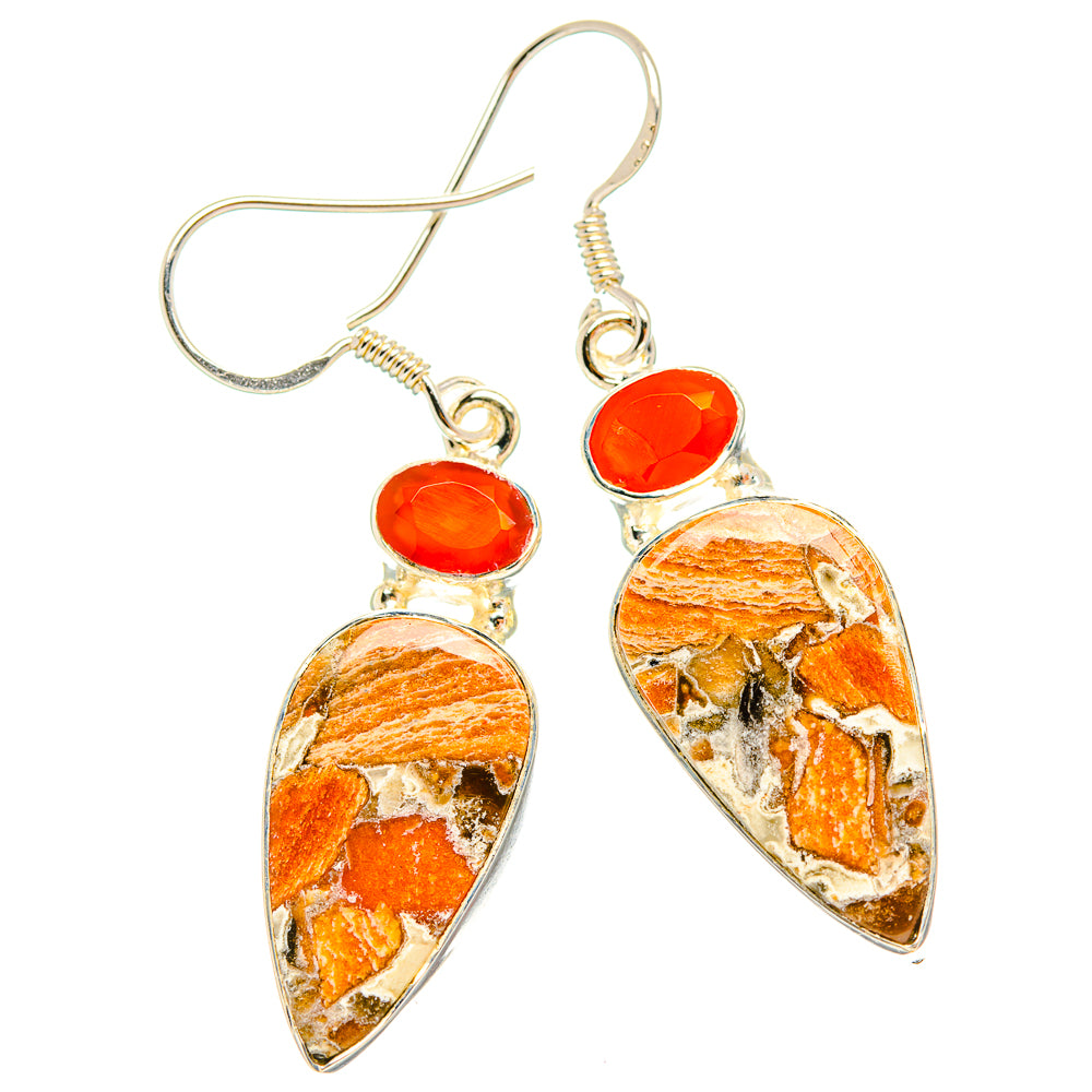 Maligano Jasper Earrings handcrafted by Anasilvercos - EARR428964 - Photo 2