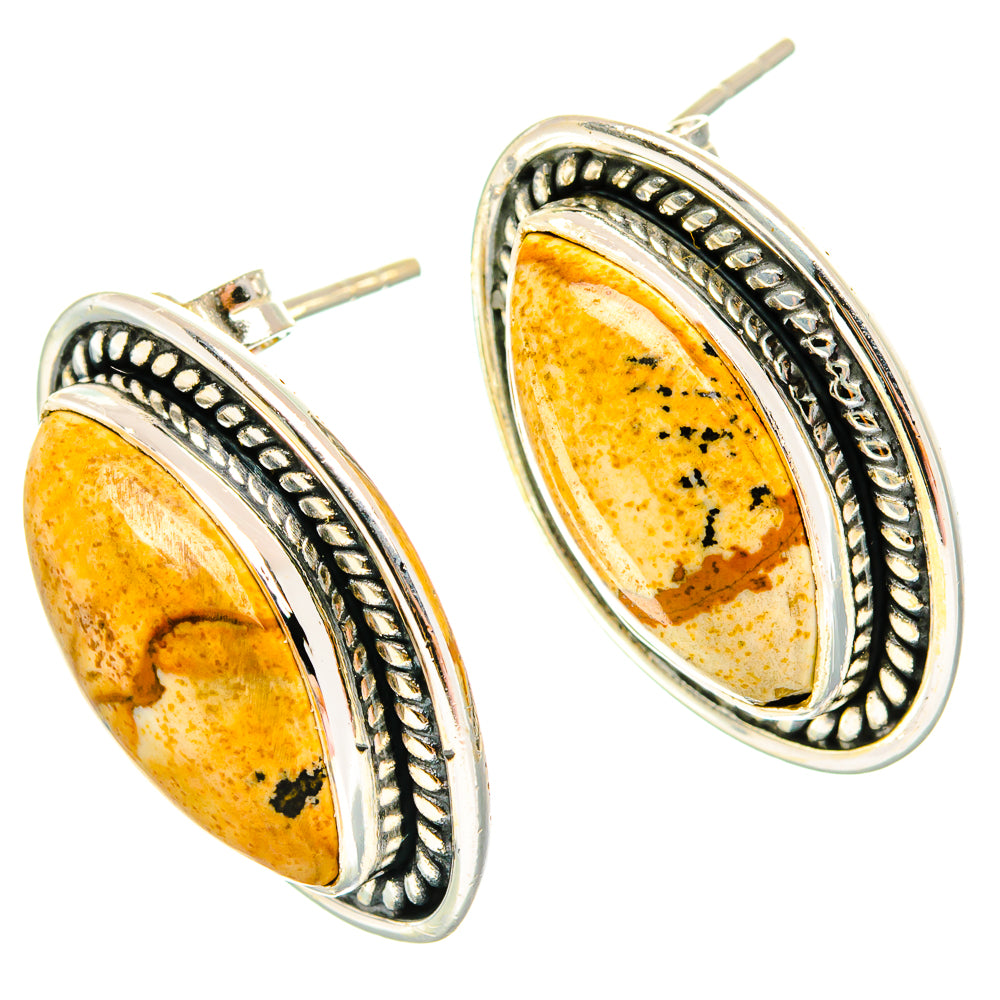 Picture Jasper Earrings handcrafted by Anasilvercos - EARR428965 - Photo 2