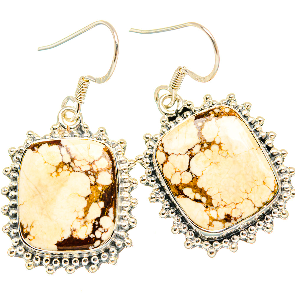 Wild Horse Jasper Earrings handcrafted by Anasilvercos - EARR428971 - Photo 2
