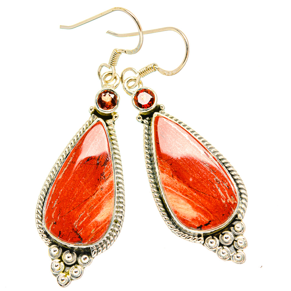 Mookaite Earrings handcrafted by Anasilvercos - EARR428973 - Photo 2