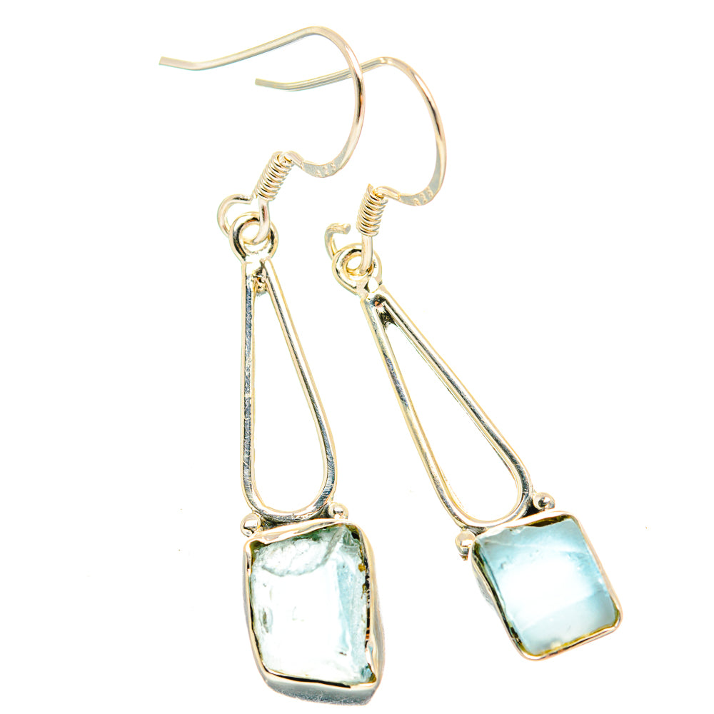 Aquamarine Earrings handcrafted by Anasilvercos - EARR428976 - Photo 2