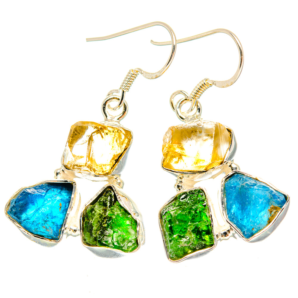Apatite Earrings handcrafted by Anasilvercos - EARR428982 - Photo 2
