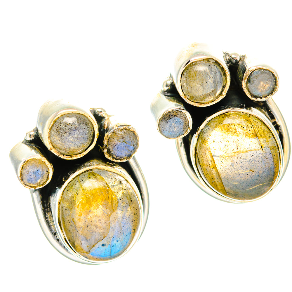 Labradorite Earrings handcrafted by Anasilvercos - EARR428985 - Photo 2