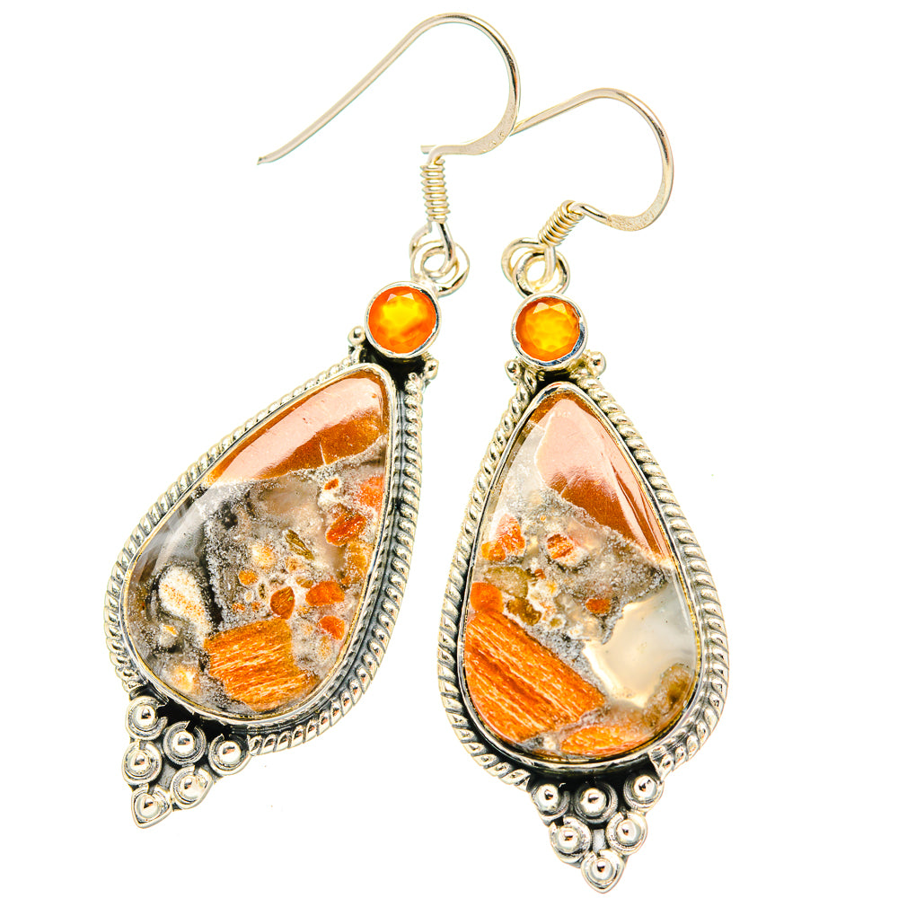 Brecciated Mookaite Earrings handcrafted by Anasilvercos - EARR428988 - Photo 2