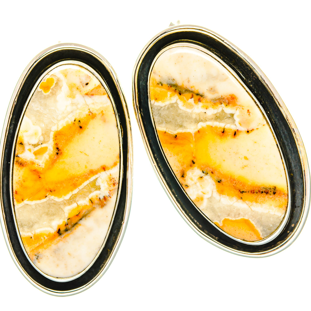 Ocean Jasper Earrings handcrafted by Anasilvercos - EARR428990 - Photo 2