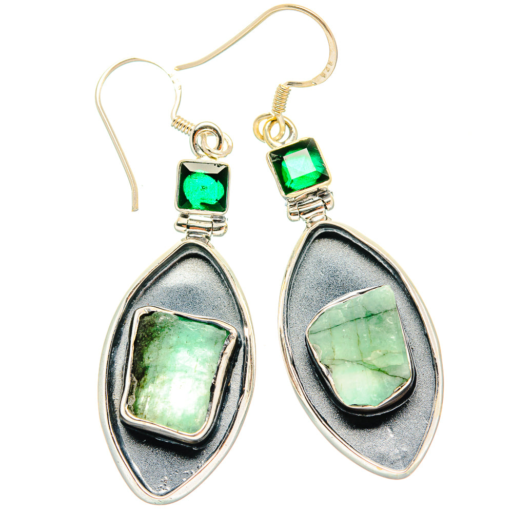Green Tourmaline Earrings handcrafted by Anasilvercos - EARR428992 - Photo 2